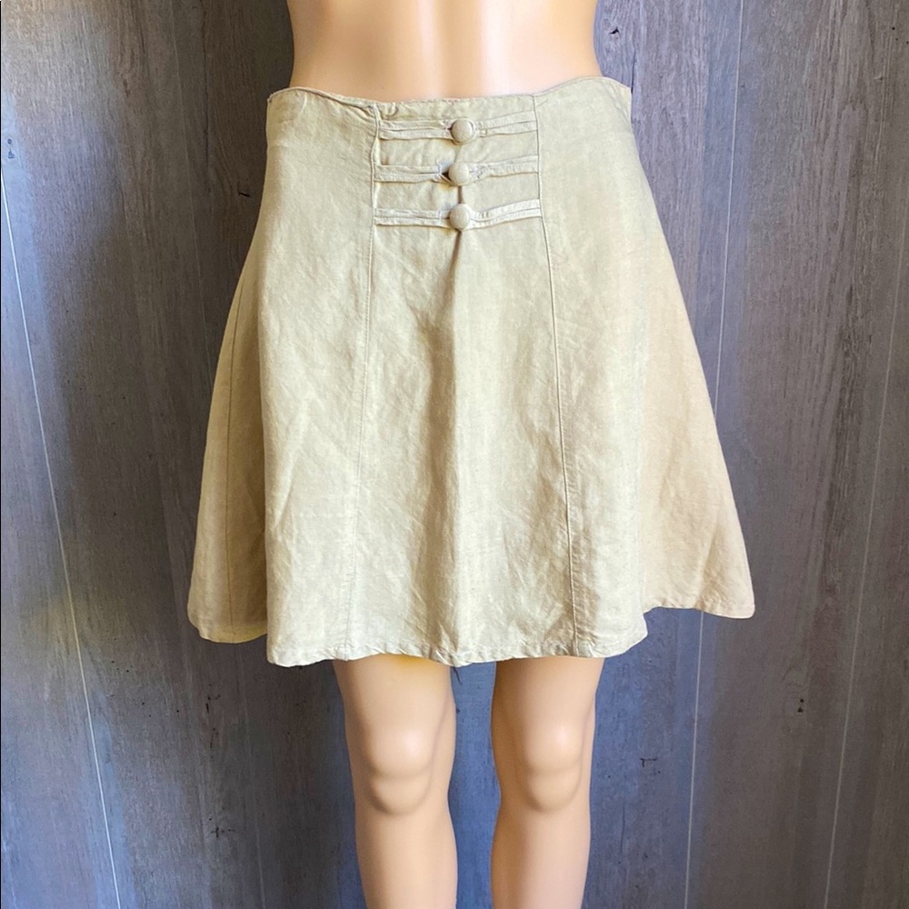 Vintage 90s Khaki Skirt size 9 / 10